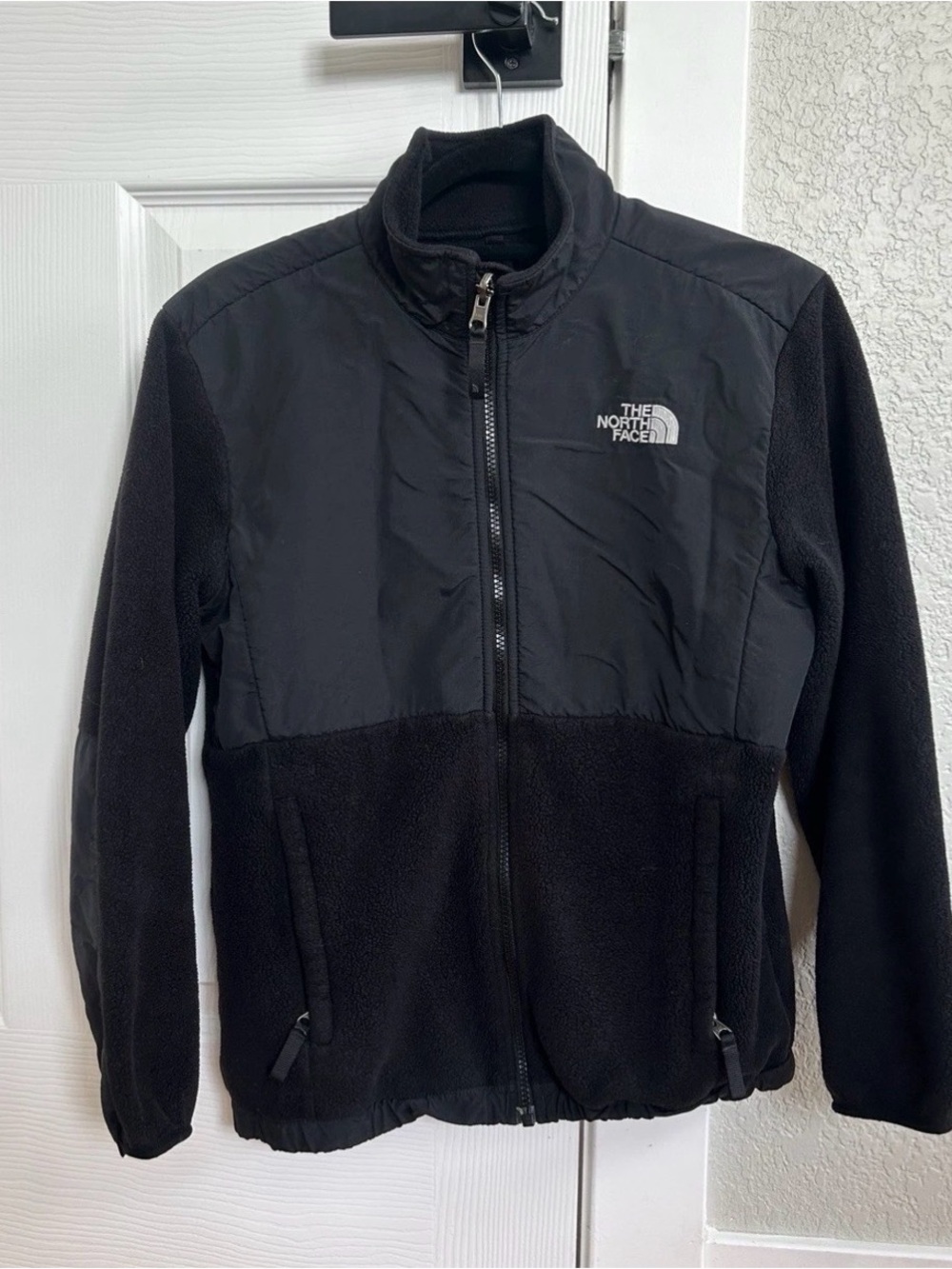 The North Face Girl's Black Full-Zip Fleece Jacket